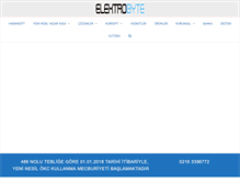Tablet Screenshot of elektrobyte.com.tr